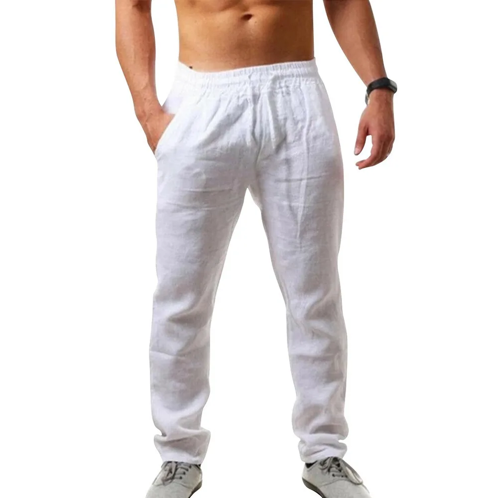 2021 Men Cotton Linen Pants Male Summer quick-dry Breathable Solid Color Linen Trousers Street Casual Comfortable Costume Male
2021 Men Cotton Linen Pants Male Summer quick-dry Breathable Solid Color Linen Trousers Street Casual Comfortable Costume Male