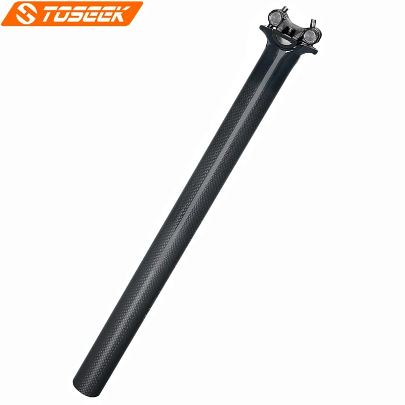TOSEEK Bike Carbon Fiber Seatpost MTB Bike Road Bike 3K Glossy Ultra Light Carbon Fiber Seatpost 27.2/30.8/31.6 Bicycle parts
TOSEEK Bike Carbon Fiber Seatpost MTB Bike Road Bike 3K Glossy Ultra Light Carbon Fiber Seatpost 27.2/30.8/31.6 Bicycle parts