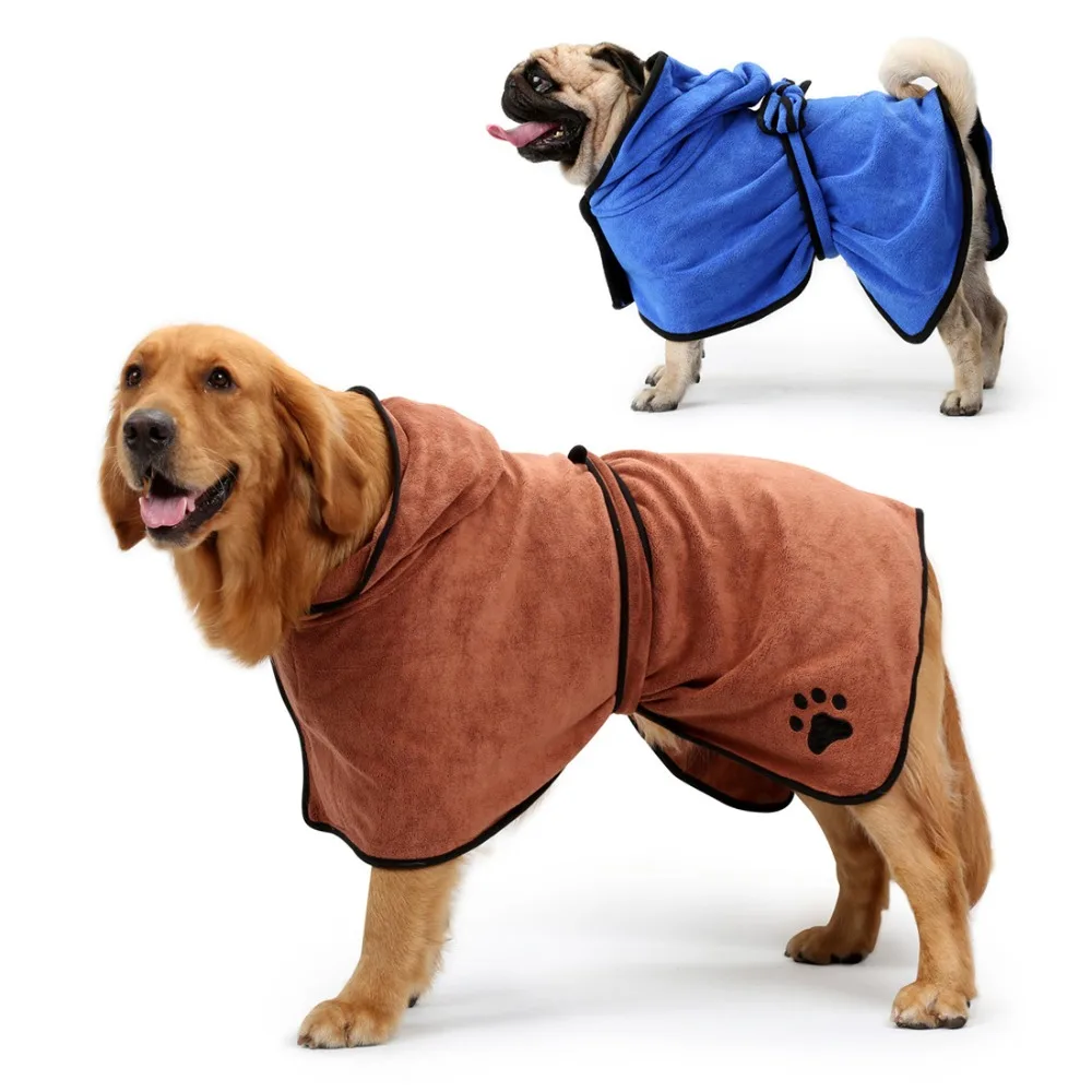 Dog Bathrobe XS-XL Pet Dog Bath Towel for Small Medium Large Dogs 400g Microfiber Super Absorbent Pet Drying Towel
Dog Bathrobe XS-XL Pet Dog Bath Towel for Small Medium Large Dogs 400g Microfiber Super Absorbent Pet Drying Towel
