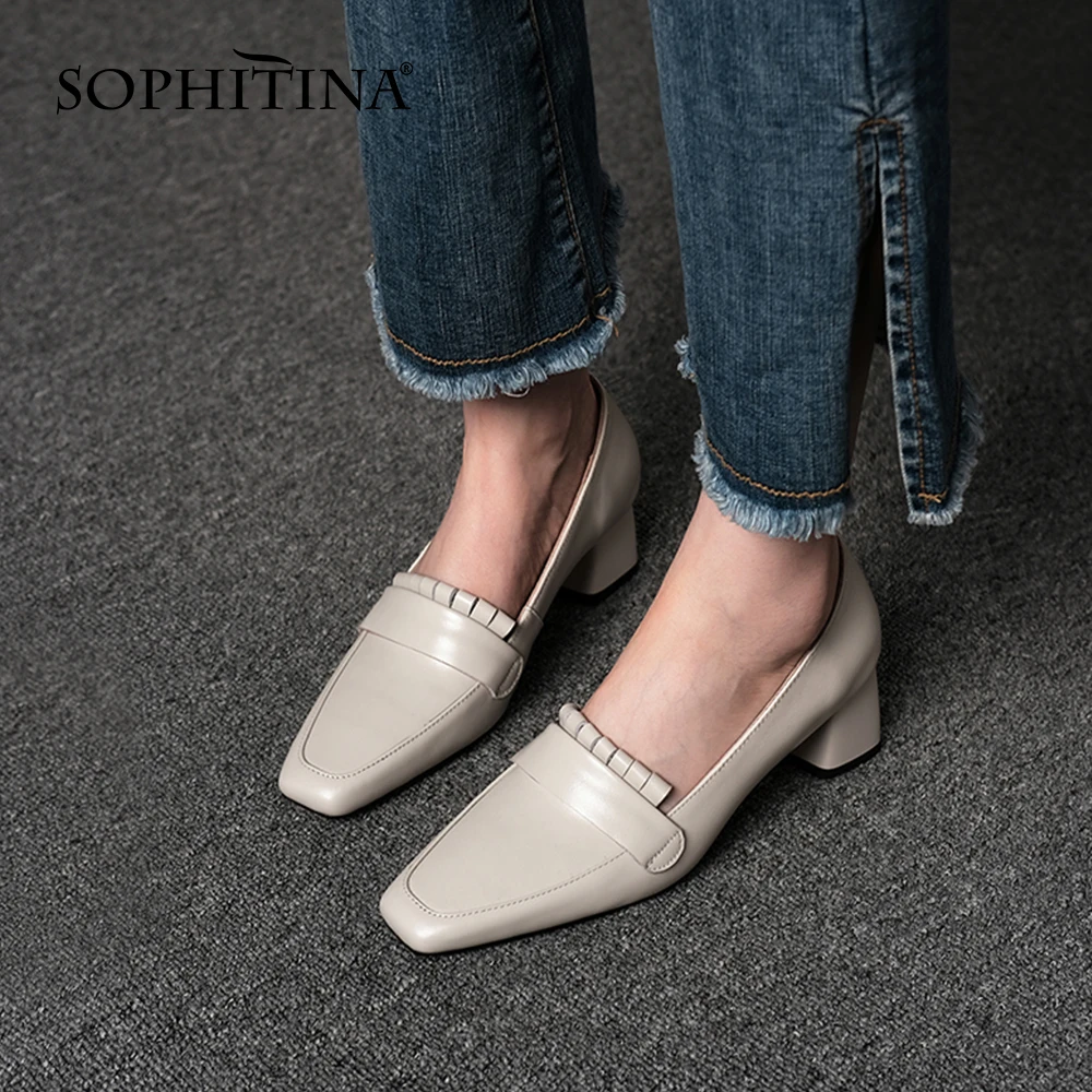 Туфли-лодочки SOPHITINA женские, натуральная кожа, квадратный носок, заостренный носок, средний квадратный каблук, классические, элегантные, PO1073
Туфли-лодочки SOPHITINA женские, натуральная кожа, квадратный носок, заостренный носок, средний квадратный каблук, классические, элегантные, PO1073