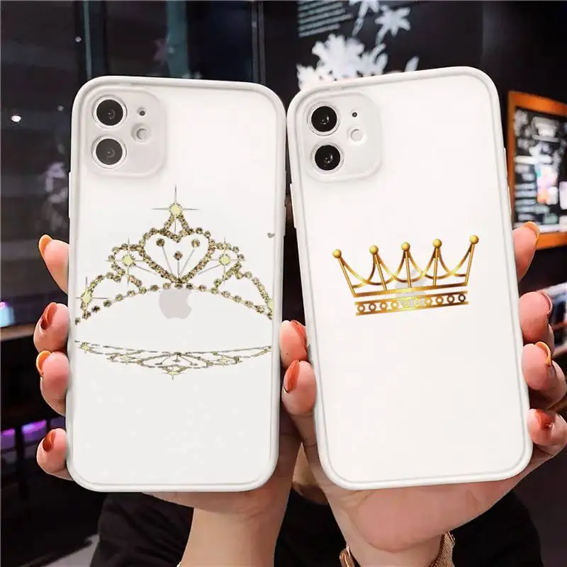 luxury Crown Princess king fashion Phone Cases Matte Transparent for iPhone 7 8 11 12 s mini pro X XS XR MAX Plus cover funda
luxury Crown Princess king fashion Phone Cases Matte Transparent for iPhone 7 8 11 12 s mini pro X XS XR MAX Plus cover funda