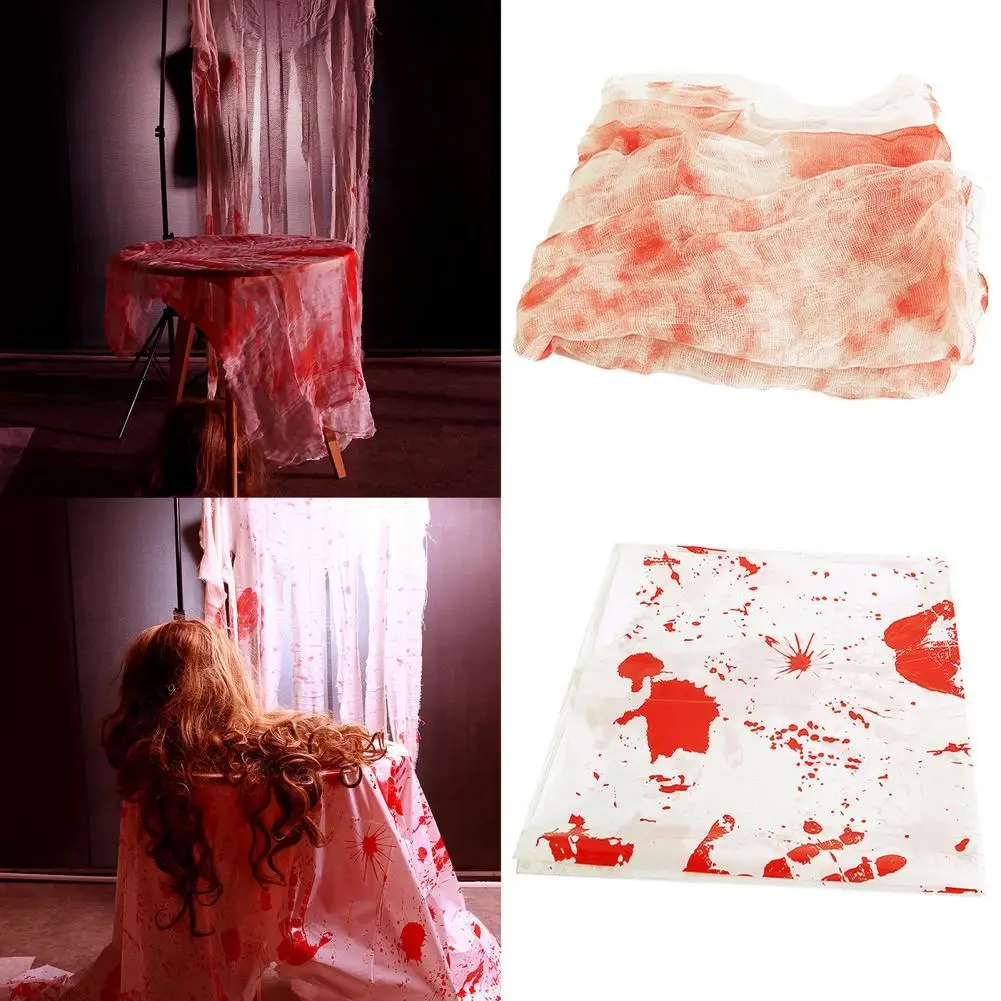 80%HOTPortable Table Gauze Attractive Practical Horrible Halloween Blood Stained Cloth for Festival
80%HOTPortable Table Gauze Attractive Practical Horrible Halloween Blood Stained Cloth for Festival