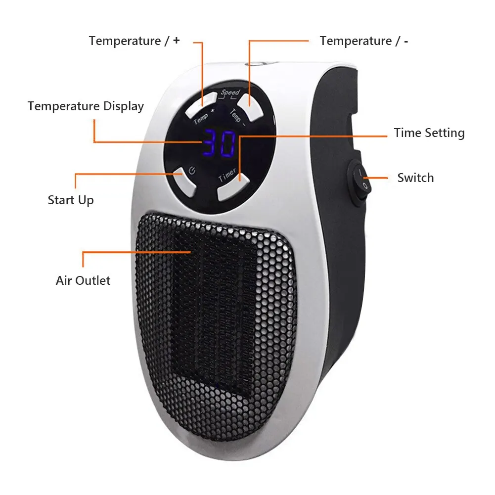 Mini Space Heater Indoor Electric Air Heater Powerful Warm Blower Fast Heater Fan Stove Radiator Room Warmer For Home Office
Mini Space Heater Indoor Electric Air Heater Powerful Warm Blower Fast Heater Fan Stove Radiator Room Warmer For Home Office