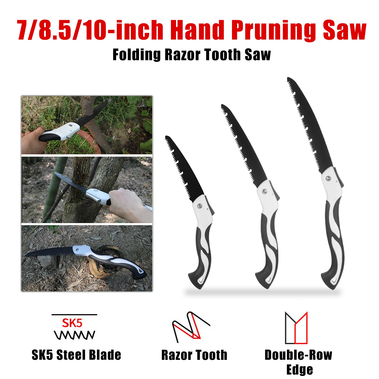 Home DIY Hand Saw 7/8.5/10-inch Hand Pruning Saw Folding Hand Saw Razor Tooth Saw with Non-slip Handle for Cutting Wood
Home DIY Hand Saw 7/8.5/10-inch Hand Pruning Saw Folding Hand Saw Razor Tooth Saw with Non-slip Handle for Cutting Wood