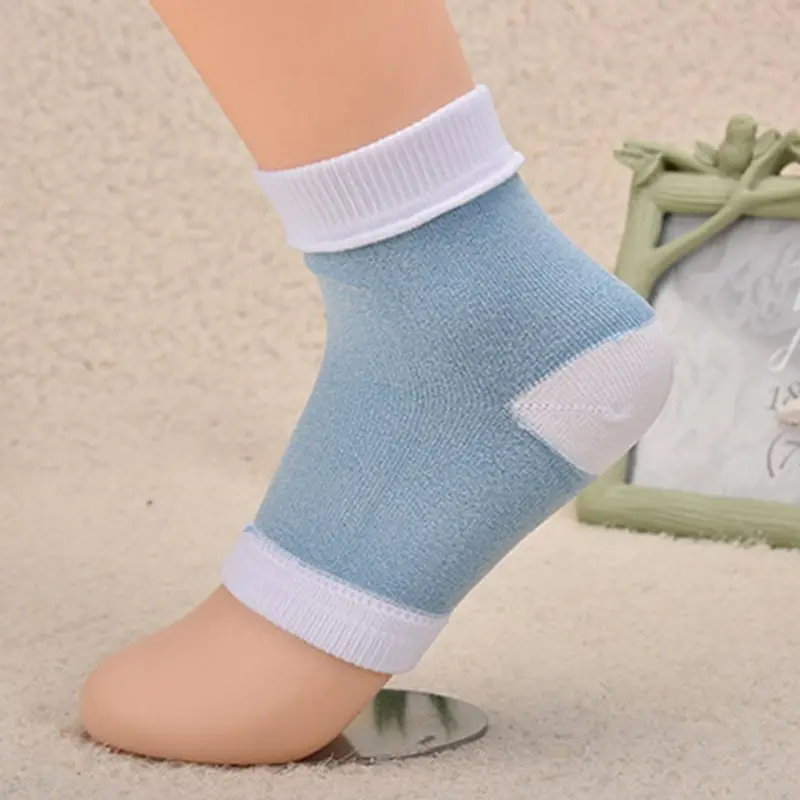 Hot Sale 1 Pair Gel Heel Socks Fashion Foot Skin Care Protectors Socks Treatment Smooth Foot Care Socks Blue Pink 
Hot Sale 1 Pair Gel Heel Socks Fashion Foot Skin Care Protectors Socks Treatment Smooth Foot Care Socks Blue Pink