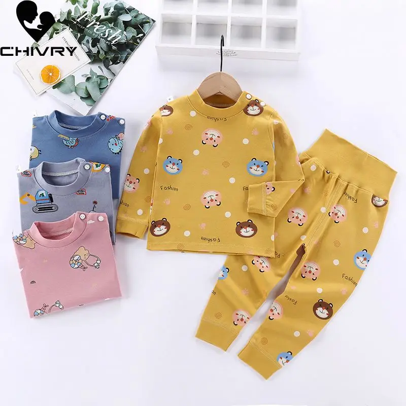 2021 Kids Boys Pajama Sets Cartoon Print Long Sleeve O-Neck T-Shirt Tops with Pants Newborn Baby Girls Autumn Sleeping Clothes
2021 Kids Boys Pajama Sets Cartoon Print Long Sleeve O-Neck T-Shirt Tops with Pants Newborn Baby Girls Autumn Sleeping Clothes