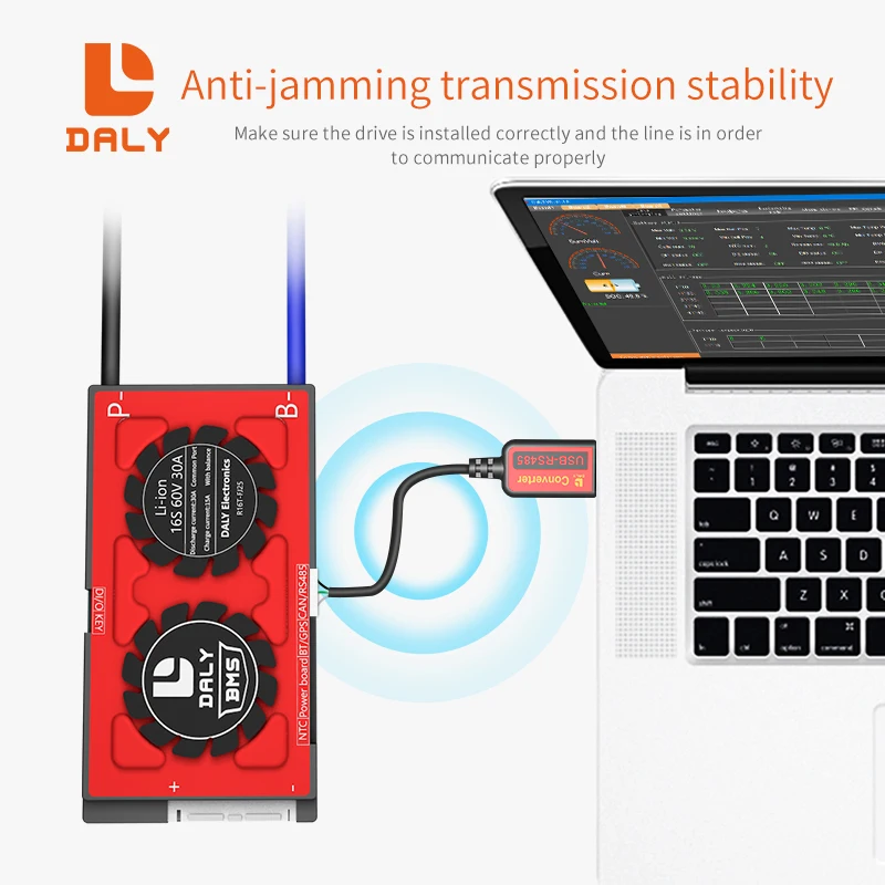 Аксессуар DALY BMS USB-стандартный протокол к ПК для LiFePO4 литий-ионного аккумулятора