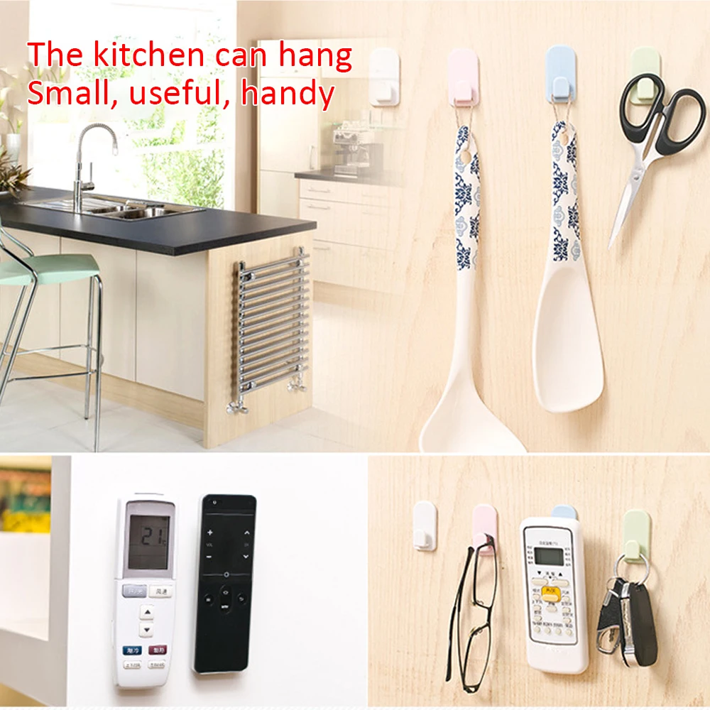 4Pcs/Set Plastic Sticky Hook Set Air Conditioner TV Remote Control Key Practical Wall Storage Strong Hanger Holder
4Pcs/Set Plastic Sticky Hook Set Air Conditioner TV Remote Control Key Practical Wall Storage Strong Hanger Holder