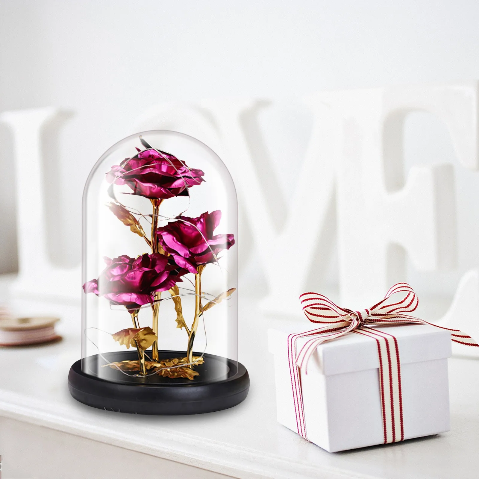 3 Glass Galaxy Rose Gift Rose Artificial Flowers Rose In Led Glass Dome Christmas Home Decor Wedding Valentines Day New Year
3 Glass Galaxy Rose Gift Rose Artificial Flowers Rose In Led Glass Dome Christmas Home Decor Wedding Valentines Day New Year