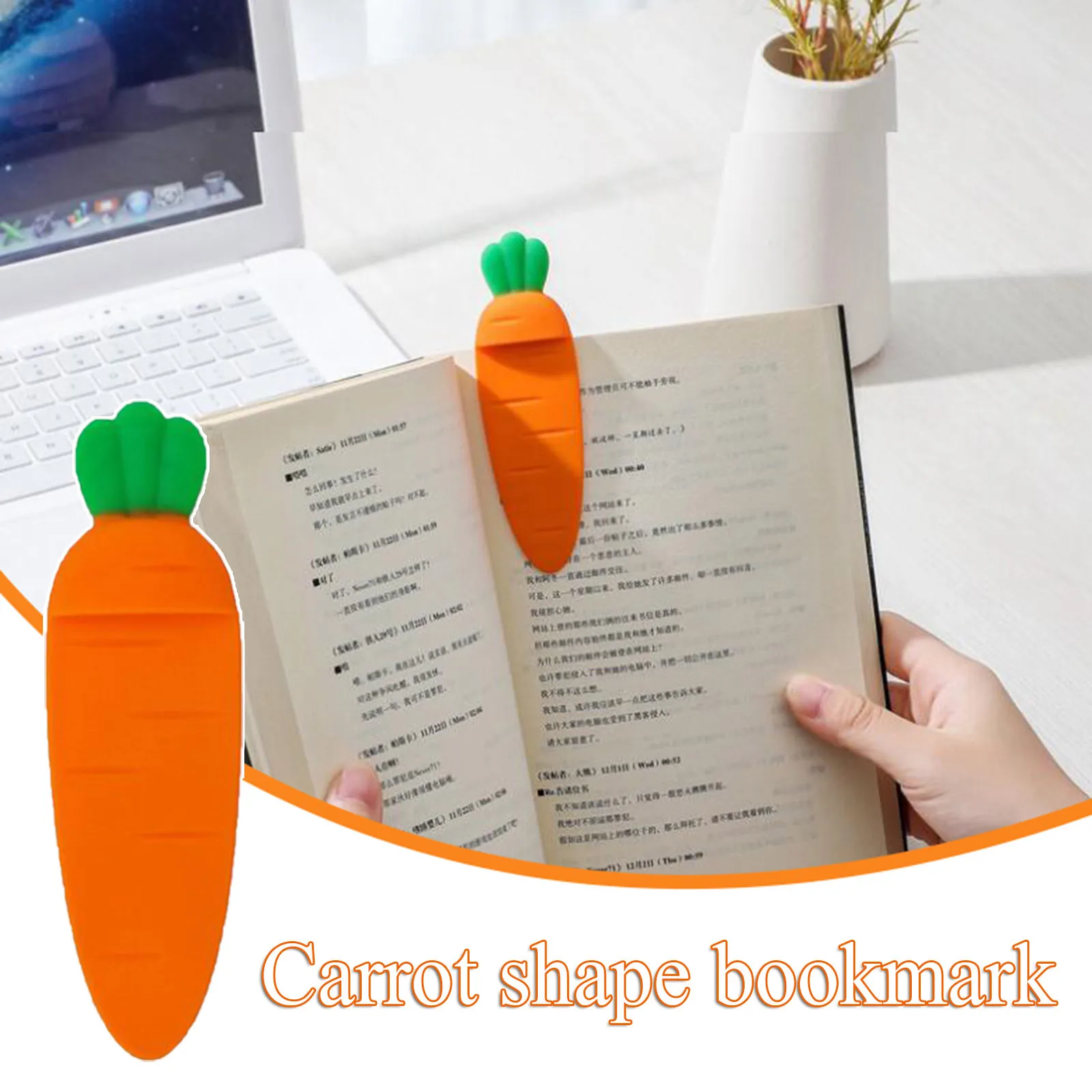 Creative 3d Stereo Carrot Shape Bookmark Fun Reading Book Folder Pager for Creative School Office Stationery School Supplies
Creative 3d Stereo Carrot Shape Bookmark Fun Reading Book Folder Pager for Creative School Office Stationery School Supplies