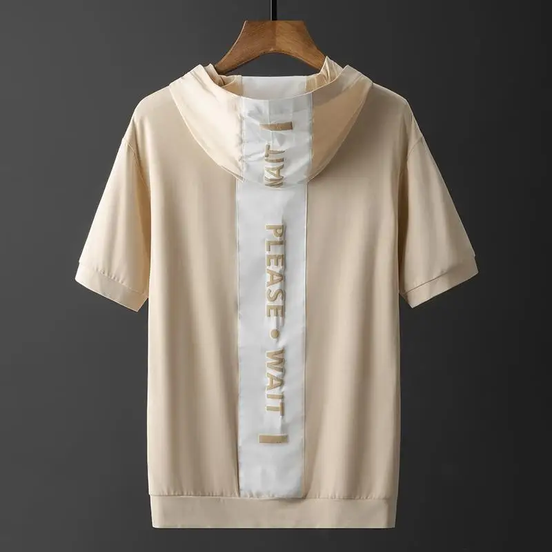 Summer thin short sleeve sweater men's hooded loose patch printing embroidery casual trend half sleeve t-shirt men's hoodie
Summer thin short sleeve sweater men's hooded loose patch printing embroidery casual trend half sleeve t-shirt men's hoodie