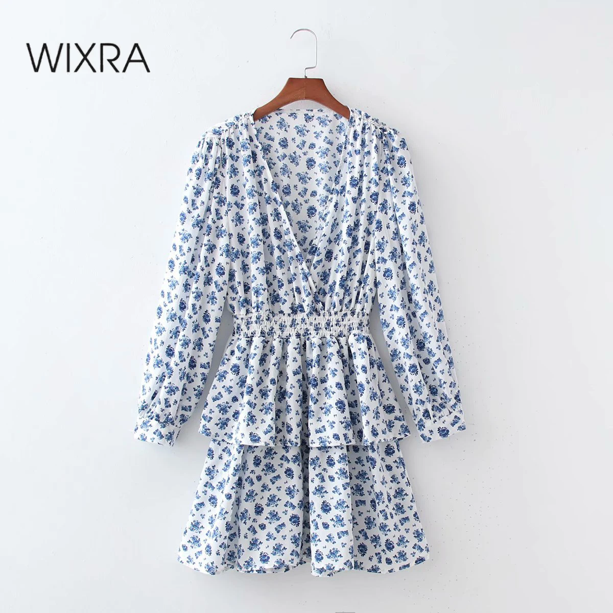 Wixra Floral Beach Mini Dress Women Full Sleeve Deep V Neck Boho Clothing Spring Summer New Fashion
Wixra Floral Beach Mini Dress Women Full Sleeve Deep V Neck Boho Clothing Spring Summer New Fashion