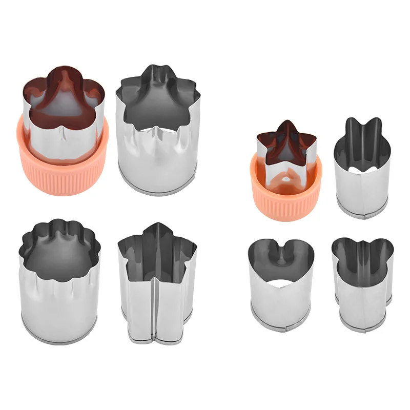 Fruit Vegetable Shape Kitchen Tool 4Colors Multi Purpose DIY Cooking 8Pcs/Set Cutter Mold Food Plunger Mould Stainless Steel
Fruit Vegetable Shape Kitchen Tool 4Colors Multi Purpose DIY Cooking 8Pcs/Set Cutter Mold Food Plunger Mould Stainless Steel