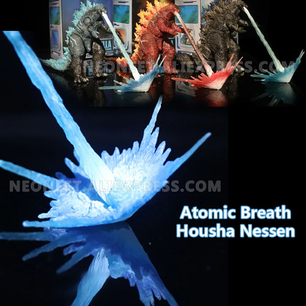 Мягкая резиновая экшн-фигурка монстров Kaiju Atomic Breath Housha Nessen модель ручной работы