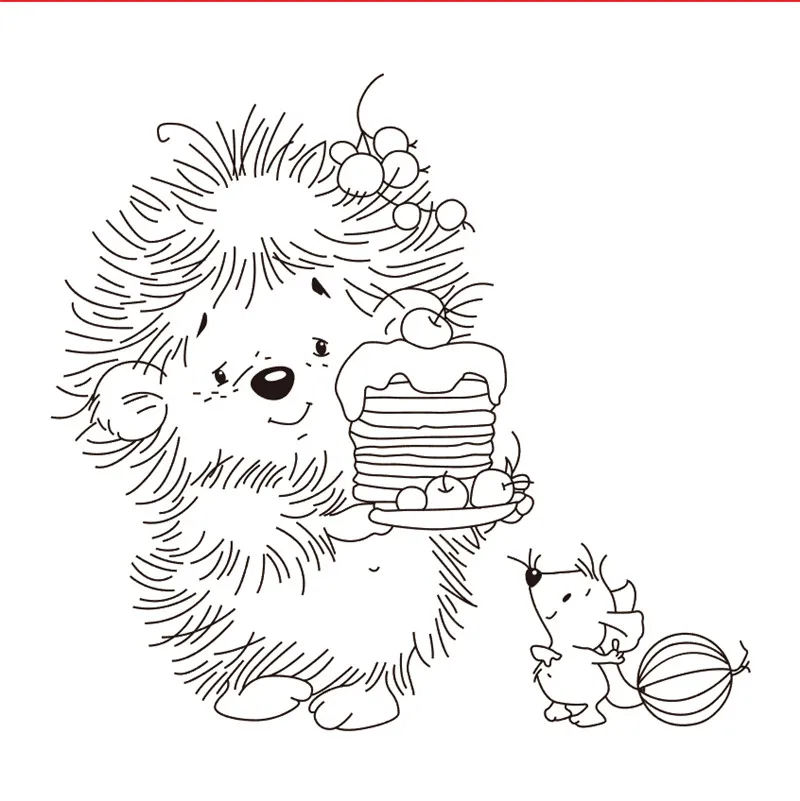 Прозрачный силиконовый штамп «Ежик», 10 х10 дюймов
Прозрачный силиконовый штамп «Ежик», 10 х10 дюймов