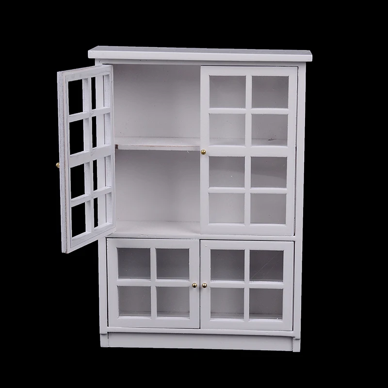 DIY набор мебели для кухонной каюты модель белый Ворот Дверь кукольный шкафчик дом