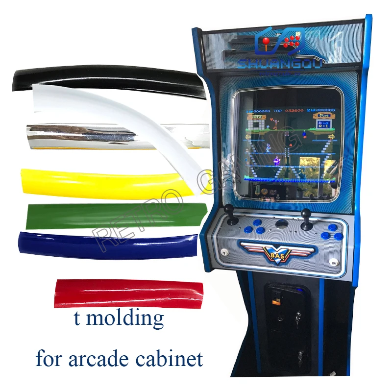20ft 6m Length 16mm Width Red, Yellow, Blue, Green, Black, White,chrome T-Molding T Moulding Arcade MAME Game Cabinets
20ft 6m Length 16mm Width Red, Yellow, Blue, Green, Black, White,chrome T-Molding T Moulding Arcade MAME Game Cabinets