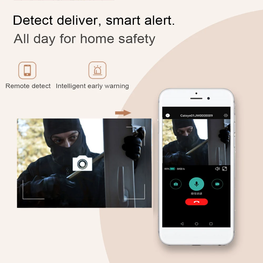W2 Video Doorbell Peephole Security Camera for Home Smart Vision 720P Wide Viewing Angle 5.6 LCD Display Camera Visual Digital
W2 Video Doorbell Peephole Security Camera for Home Smart Vision 720P Wide Viewing Angle 5.6 LCD Display Camera Visual Digital