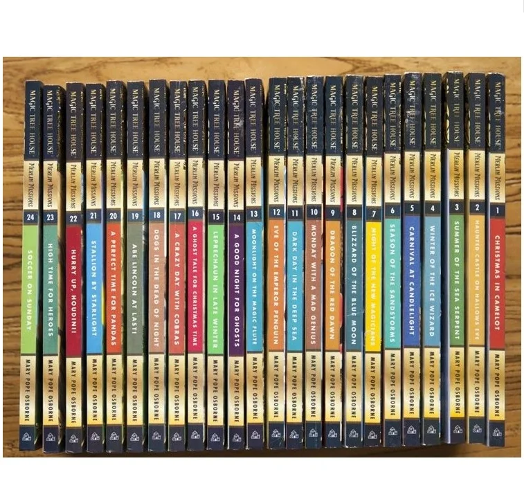 24 Books Magic Tree House Merlin Missions 1-24 English Reading Story Books Children Adventure Science Chapter Book
24 Books Magic Tree House Merlin Missions 1-24 English Reading Story Books Children Adventure Science Chapter Book