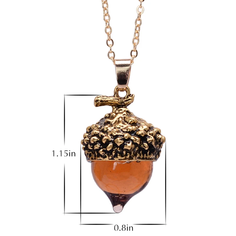 10PCS/Lot Water Drop Glass Crystal Acorn Oak Necklaces Pendants For Women Suspension Jewelry Gold Chain Gifts Wholesale
10PCS/Lot Water Drop Glass Crystal Acorn Oak Necklaces Pendants For Women Suspension Jewelry Gold Chain Gifts Wholesale