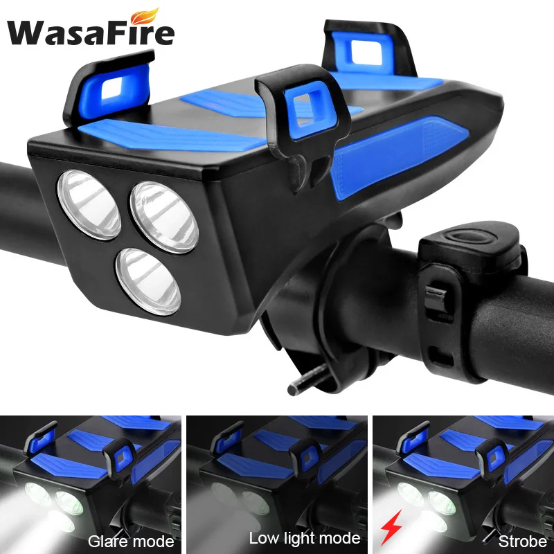 4000mAh 4 in 1 Bicycle Light Horn Phone Holder Bike Flashlight Cycling Front Light MTB Road Bike Accessories as Power Bank
4000mAh 4 in 1 Bicycle Light Horn Phone Holder Bike Flashlight Cycling Front Light MTB Road Bike Accessories as Power Bank