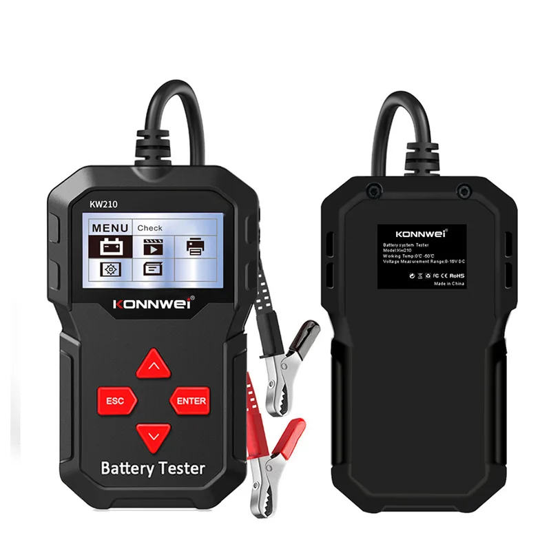 KONNWE KW210 12V Smart Auto Car Battery Tester Car Battery Analyzer 100 To 2000CCA Car Battery Tester For Vehicles Analyzer
KONNWE KW210 12V Smart Auto Car Battery Tester Car Battery Analyzer 100 To 2000CCA Car Battery Tester For Vehicles Analyzer