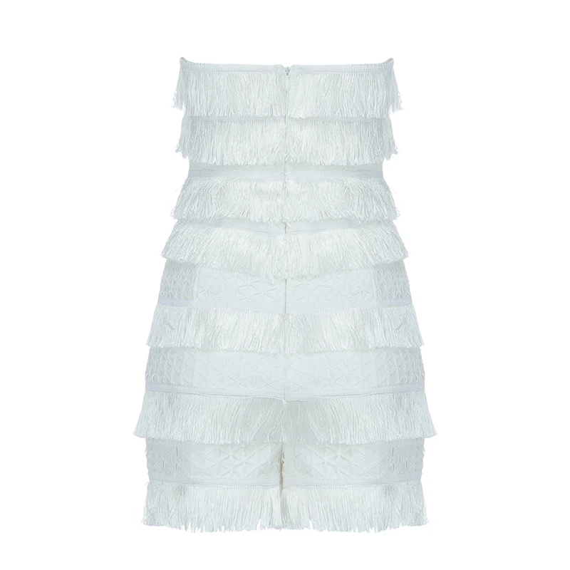2019 New Fashion Women Playsuits Sleeveless Tassel White Jumpsuit Summer Sexy Bodysuits Clubwear Wholesale Celebrity Party Festa
2019 New Fashion Women Playsuits Sleeveless Tassel White Jumpsuit Summer Sexy Bodysuits Clubwear Wholesale Celebrity Party Festa