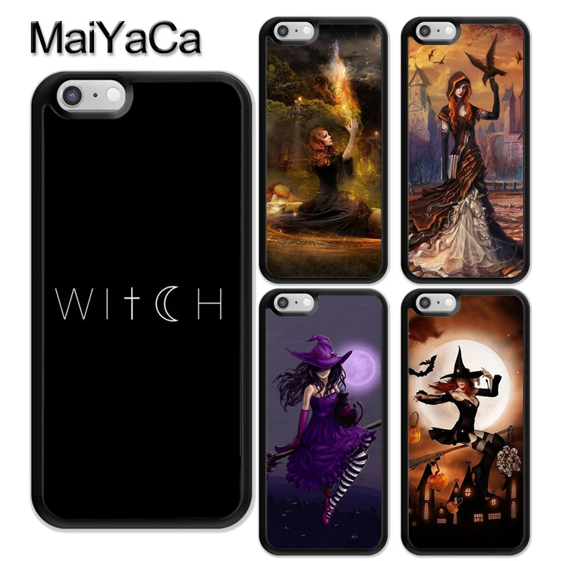 Хэллоуин Луна ведьма ужас чехол для iPhone 12 Pro Max mini 11 XS X XR 6S 7 8 Plus SE 2020 задняя