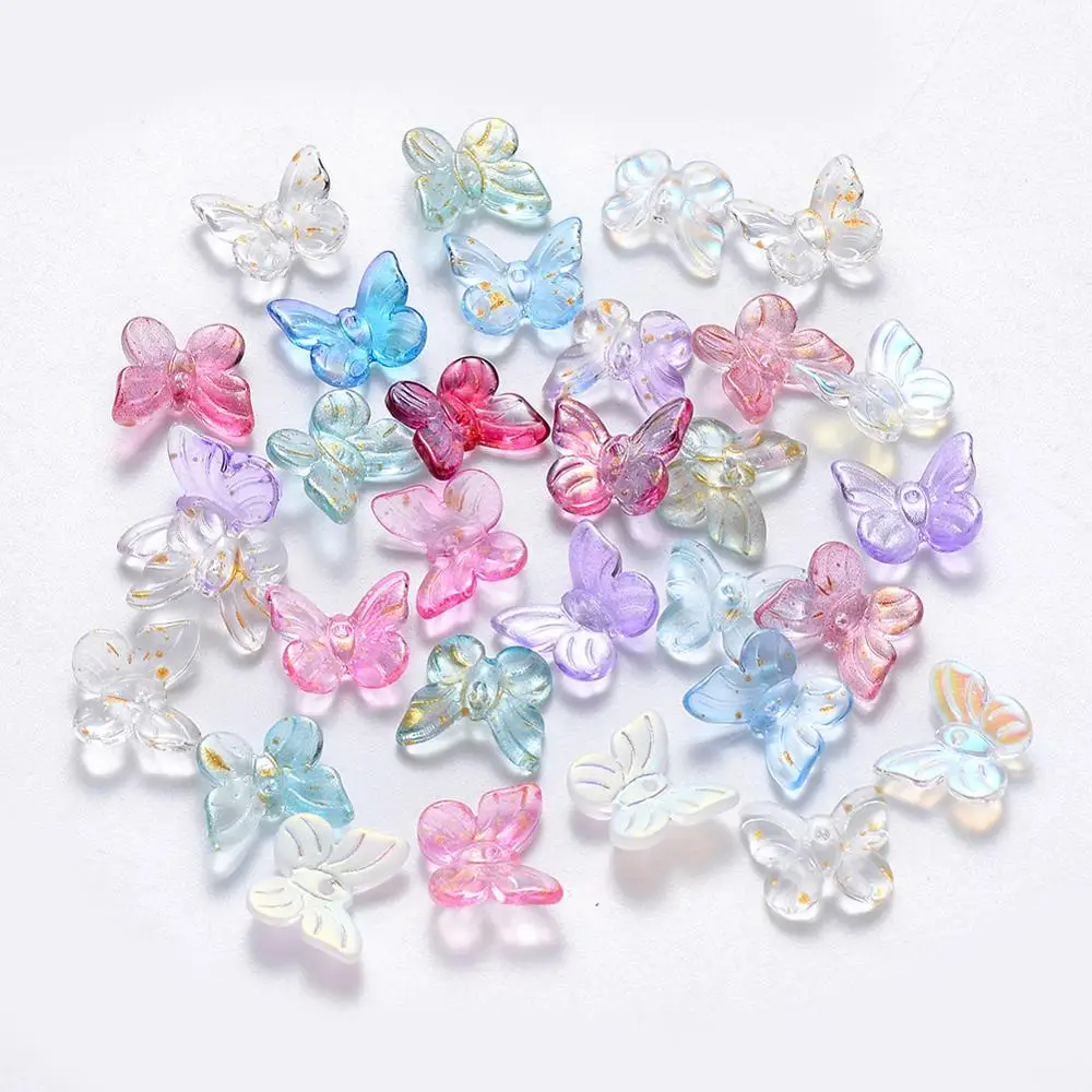 100pcs Butterfly Transparent Glass Charms Pendants Mixed Color For DIY Bracelet Necklace Earrings Jewelry Making Accessories
100pcs Butterfly Transparent Glass Charms Pendants Mixed Color For DIY Bracelet Necklace Earrings Jewelry Making Accessories