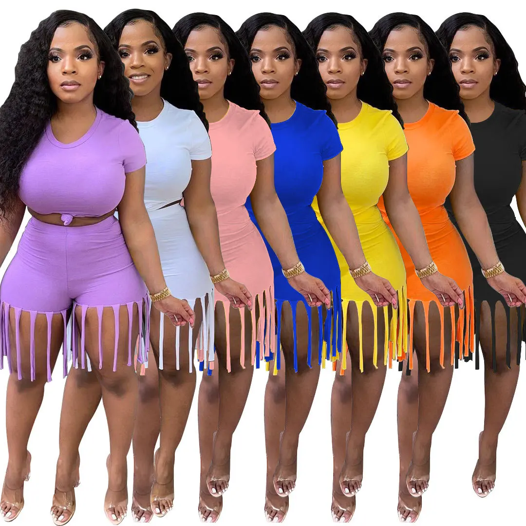 Комплект одежды Taasels из двух предметов, модная футболка с коротким рукавом и круглым вырезом, Спортивная повседневная одежда, Новинка лета ... 
Комплект одежды Taasels из двух предметов, модная футболка с коротким рукавом и круглым вырезом, Спортивная повседневная одежда, Новинка лета ...