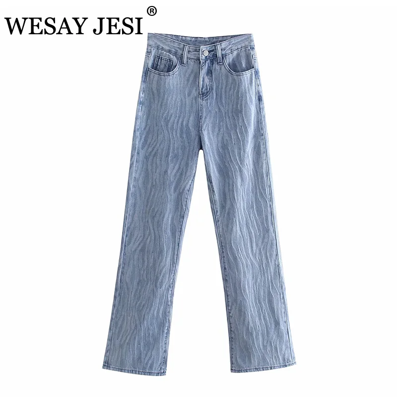 WESAY JESI 2021 Summer Women's New Denim Trousers Straight Leg Pants Fashion All-Match High-Waisted Light-Colored White Washed
WESAY JESI 2021 Summer Women's New Denim Trousers Straight Leg Pants Fashion All-Match High-Waisted Light-Colored White Washed