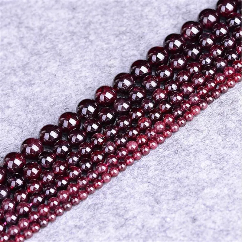 Wholesale Natural Garnet Gem stone 4/6/8/10mm Dark Red Garnet Round Loose Beads Jewelry Accessory DIY Making necklace Bracelet
Wholesale Natural Garnet Gem stone 4/6/8/10mm Dark Red Garnet Round Loose Beads Jewelry Accessory DIY Making necklace Bracelet