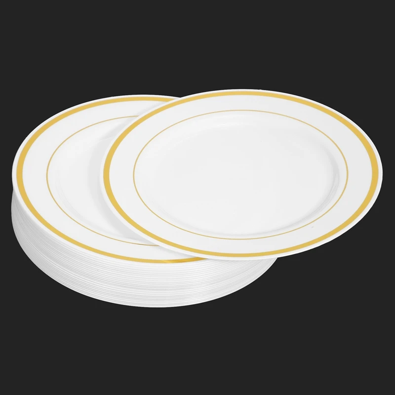 25Pcs Golden Disposable Plastic Tableware Plate Wedding Gift Birthday Party Supplies
25Pcs Golden Disposable Plastic Tableware Plate Wedding Gift Birthday Party Supplies