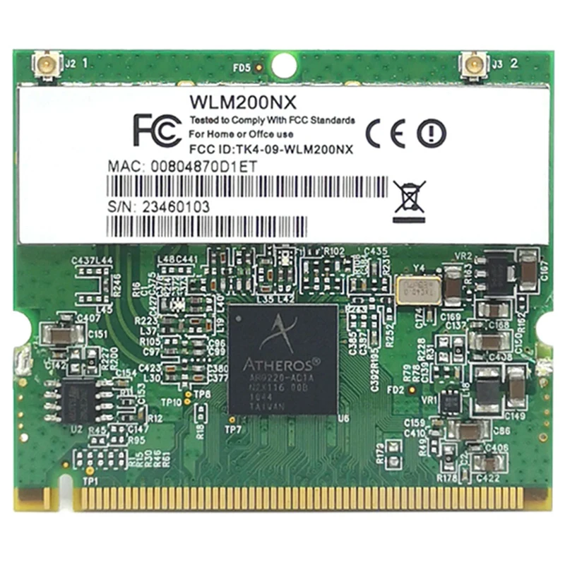 Беспроводная сетевая карта Atheros AR9220 комплект WLM200NX 802.11A/B/G/N Двухдиапазонная 2,4/5 ГГц 300 Мбит/с Wi-Fi беспроводная карта
Беспроводная сетевая карта Atheros AR9220 комплект WLM200NX 802.11A/B/G/N Двухдиапазонная 2,4/5 ГГц 300 Мбит/с Wi-Fi беспроводная карта