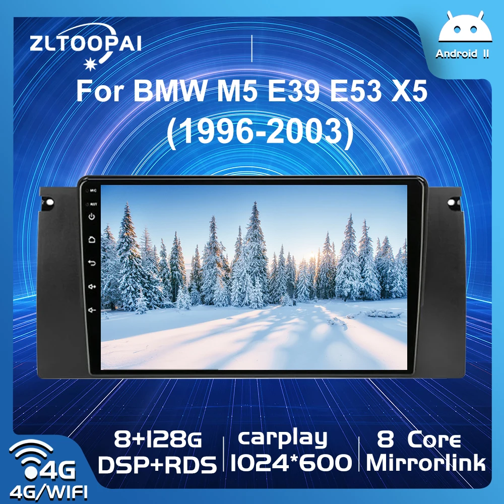 Zltoopai Android 11 Auto Radio For BMW 5 E39 E53 X5 M5 1995-2006 Car Multimedia Player GPS Navigation Head Unit Stereo Player
Zltoopai Android 11 Auto Radio For BMW 5 E39 E53 X5 M5 1995-2006 Car Multimedia Player GPS Navigation Head Unit Stereo Player