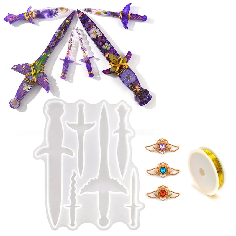 Меч, эпоксидная смола, форма брелок-подвеска силиконовая форма «сделай сам», ремесла, ювелирные изделия, украшения Литье инструмент
Меч, эпоксидная смола, форма брелок-подвеска силиконовая форма «сделай сам», ремесла, ювелирные изделия, украшения Литье инструмент