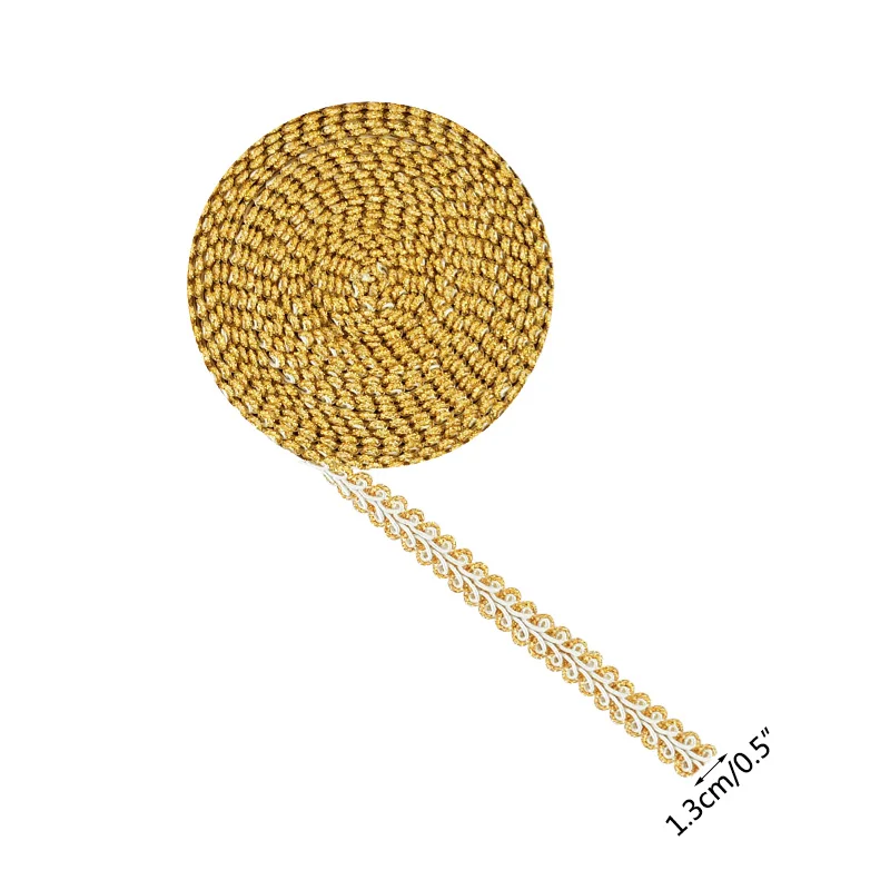 5 Yards Lace Trim Ribbon Gold Silver Centipede Braided DIY Craft Sewing Accessories Clothes Fabric Curve Lace Wedding Supplies
5 Yards Lace Trim Ribbon Gold Silver Centipede Braided DIY Craft Sewing Accessories Clothes Fabric Curve Lace Wedding Supplies