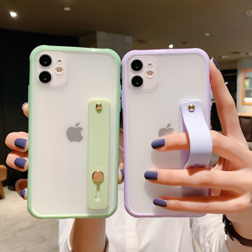 Wrist Strap Transparent Phone Case For Apple iPhone 11 X XR XS Max 6 6S 7 8 Plus Contrast Frosted Back Cover
Wrist Strap Transparent Phone Case For Apple iPhone 11 X XR XS Max 6 6S 7 8 Plus Contrast Frosted Back Cover