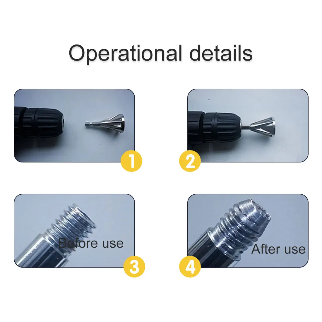 Stainless Steel Deburring External Chamfer Tool Drill Bit Remove Burr Silver Accessories Hand Tools Woodworking
Stainless Steel Deburring External Chamfer Tool Drill Bit Remove Burr Silver Accessories Hand Tools Woodworking