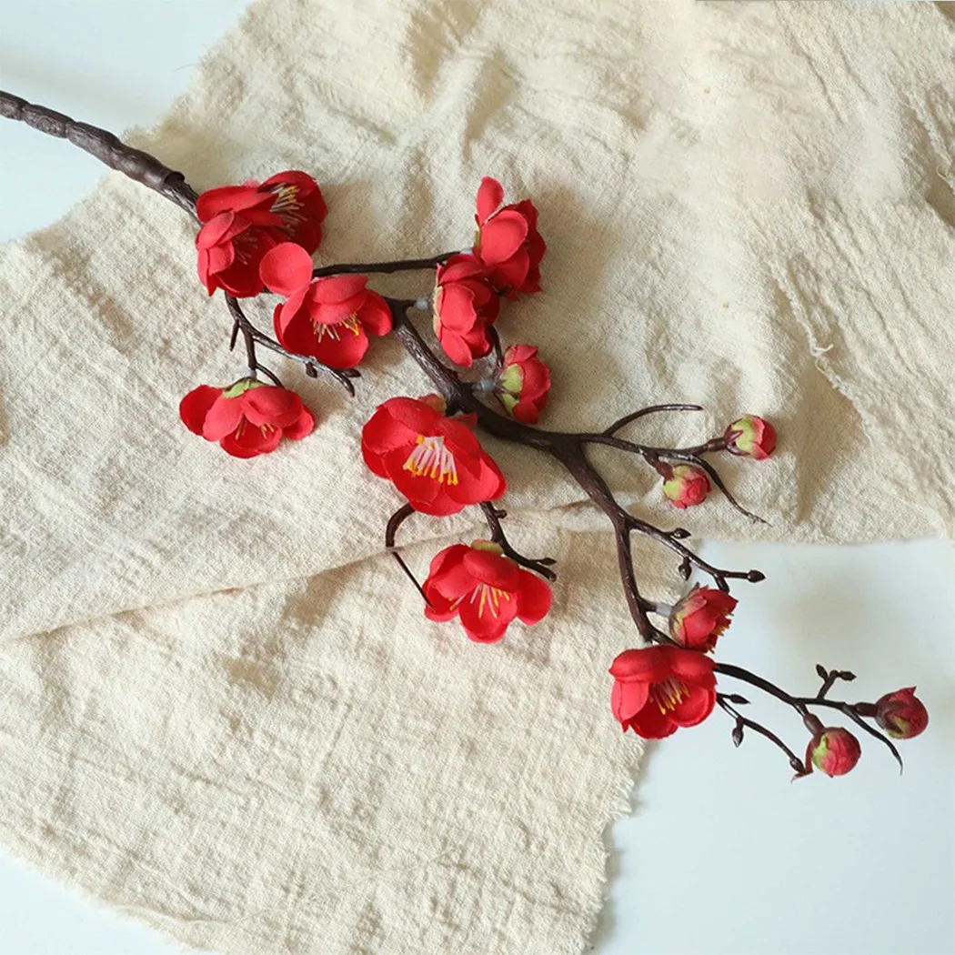 Large Plum Cherry Blossoms Artificial Plum Blossom Flowers Decor Home Stem Bride Bouquet Blossom Wedding Decoration Big
Large Plum Cherry Blossoms Artificial Plum Blossom Flowers Decor Home Stem Bride Bouquet Blossom Wedding Decoration Big
