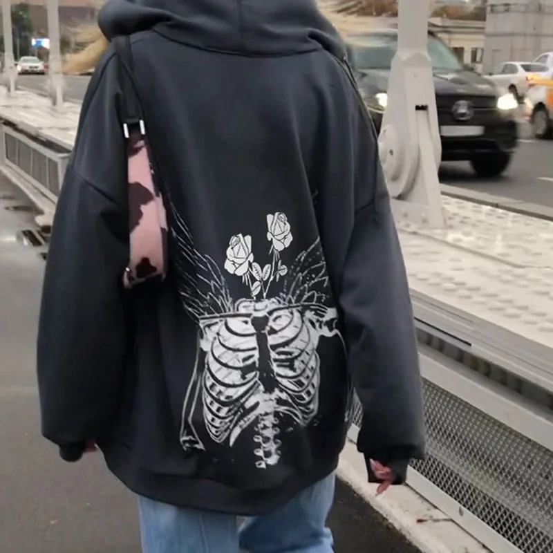 Jacket Coat Print Gothic Womens Hoodies Hip-hop Streetwear Harajuku Anime Women Coat Zipper Y2k Women Clothing
Jacket Coat Print Gothic Womens Hoodies Hip-hop Streetwear Harajuku Anime Women Coat Zipper Y2k Women Clothing