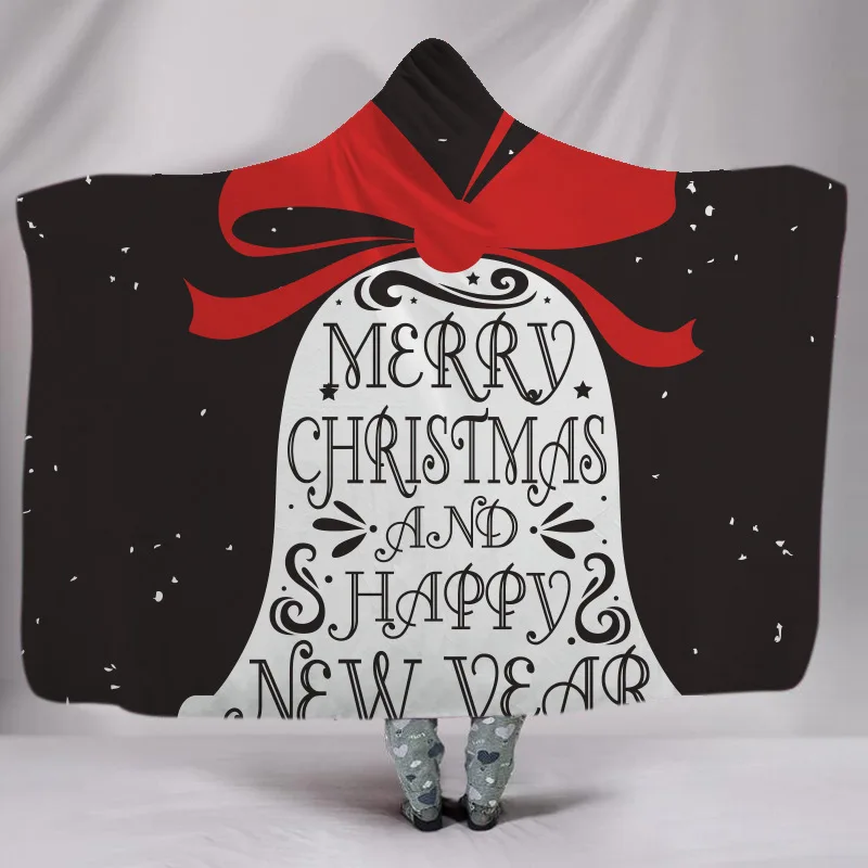 Fashion Print Hooded Blanket Christmas Cloak Double Thicken Warm Sports Household Blanket Lazy Blanket
Fashion Print Hooded Blanket Christmas Cloak Double Thicken Warm Sports Household Blanket Lazy Blanket