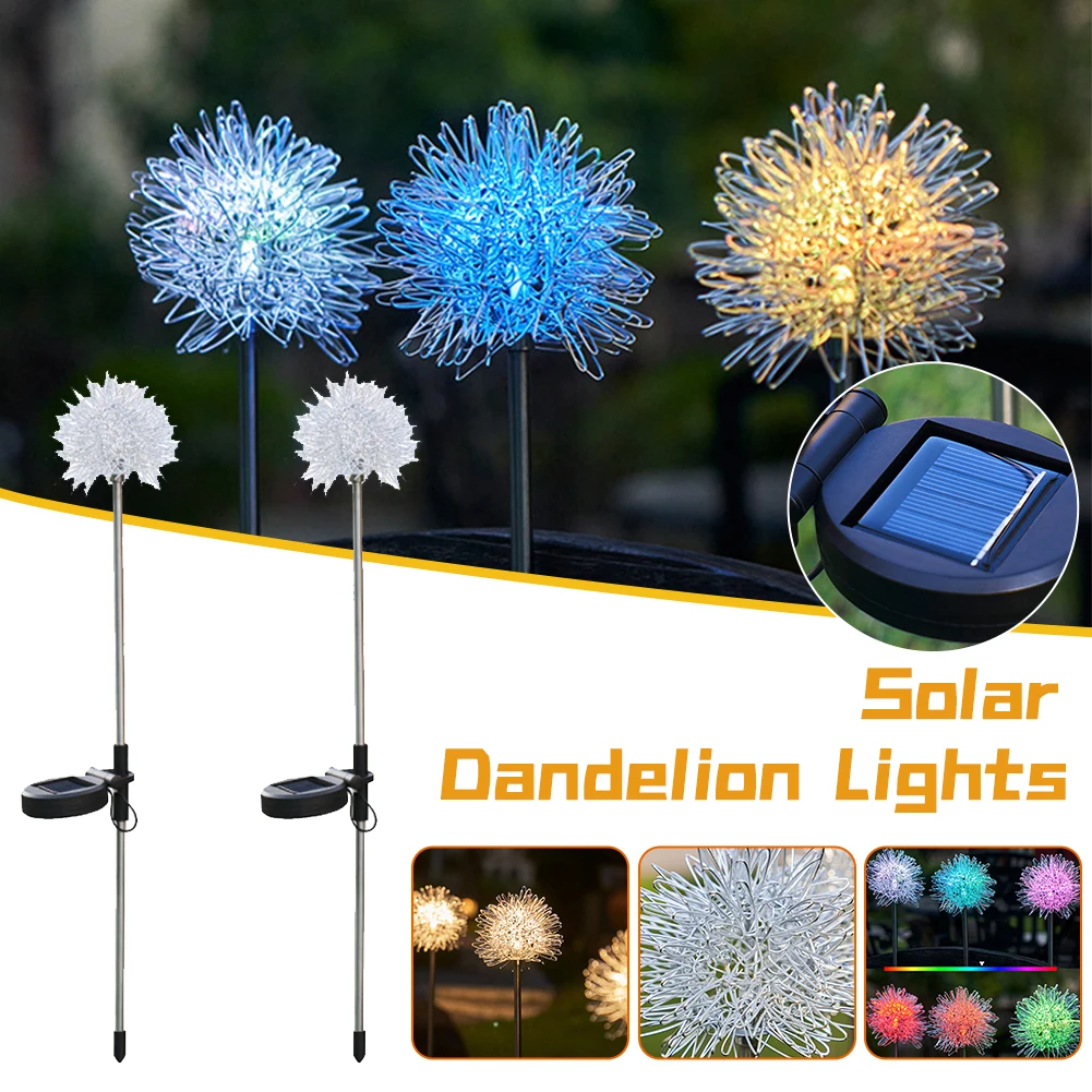 2PCS LED Solar Light Outdoor Dandelion Lights Garden Decoration String Lamp Courtyard IP44 Waterproof Solar Light Fairy Lamps
2PCS LED Solar Light Outdoor Dandelion Lights Garden Decoration String Lamp Courtyard IP44 Waterproof Solar Light Fairy Lamps