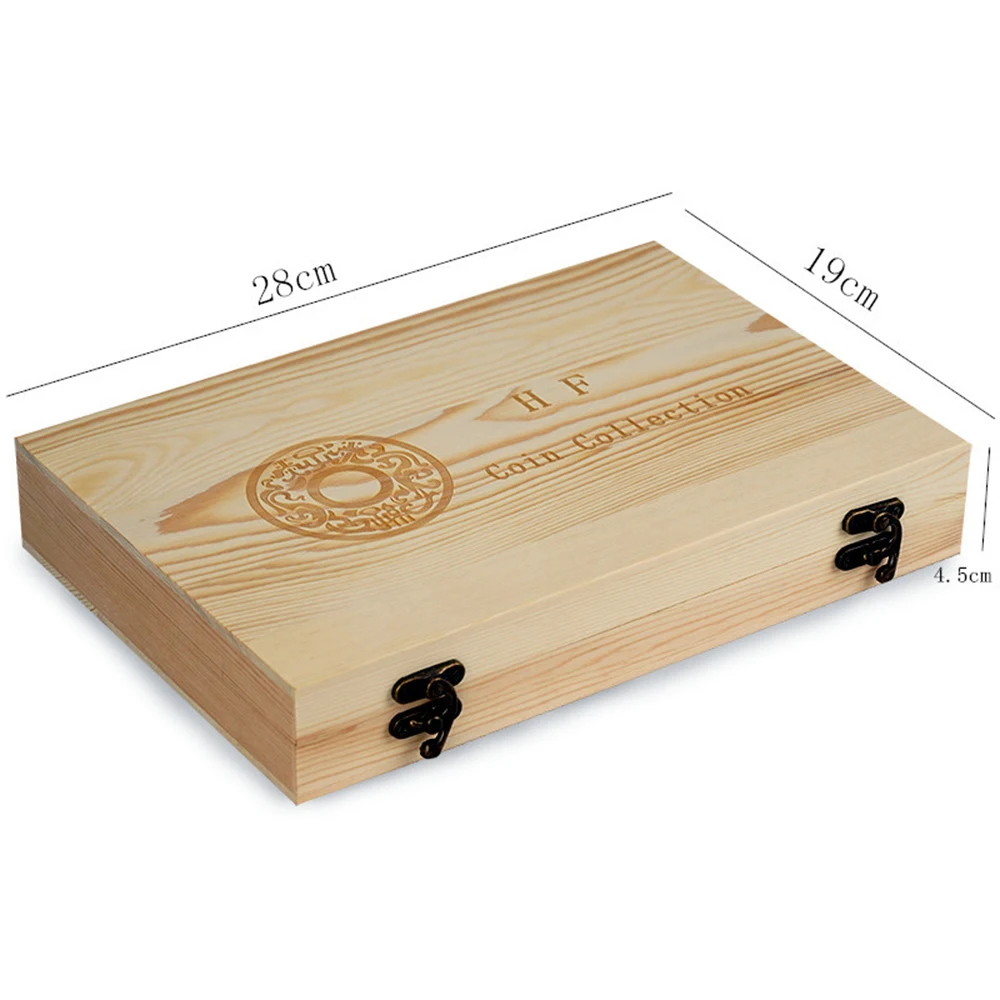 100 Commemorative Coin Protection Solid Wood Boxes Coin Collection Coin Storage Box For 18/21/25/27/30mm Coins Universal
100 Commemorative Coin Protection Solid Wood Boxes Coin Collection Coin Storage Box For 18/21/25/27/30mm Coins Universal