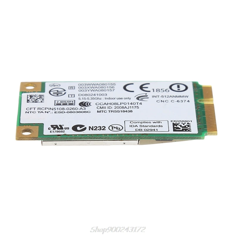 For Link Intel 5100 WIFI 512AN_MMW 300M Mini PCI-E Wireless WLAN Card 2.4/5GHz Jy21 20 Dropship
For Link Intel 5100 WIFI 512AN_MMW 300M Mini PCI-E Wireless WLAN Card 2.4/5GHz Jy21 20 Dropship
