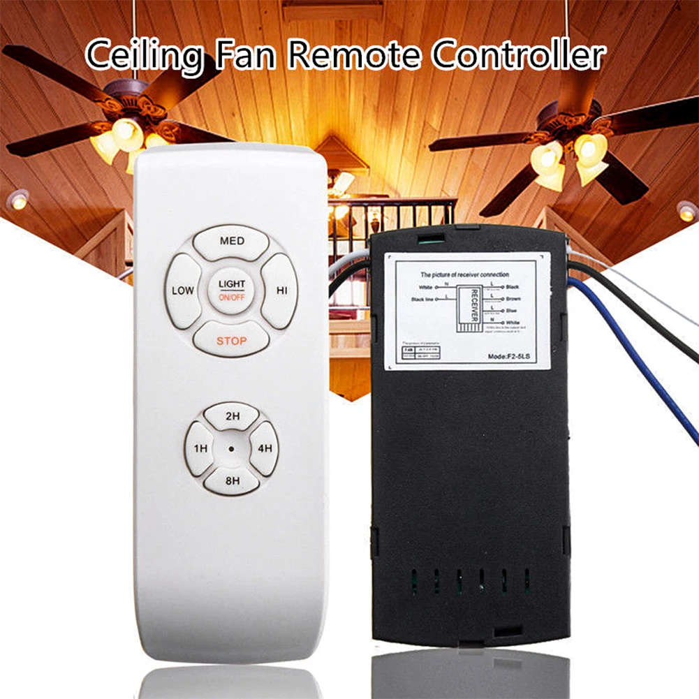 

Universal Wireless Ceiling Fan Lamp Remote Controller Kit & Timing for Ceiling Fan Incandescent LED energy saving lamp