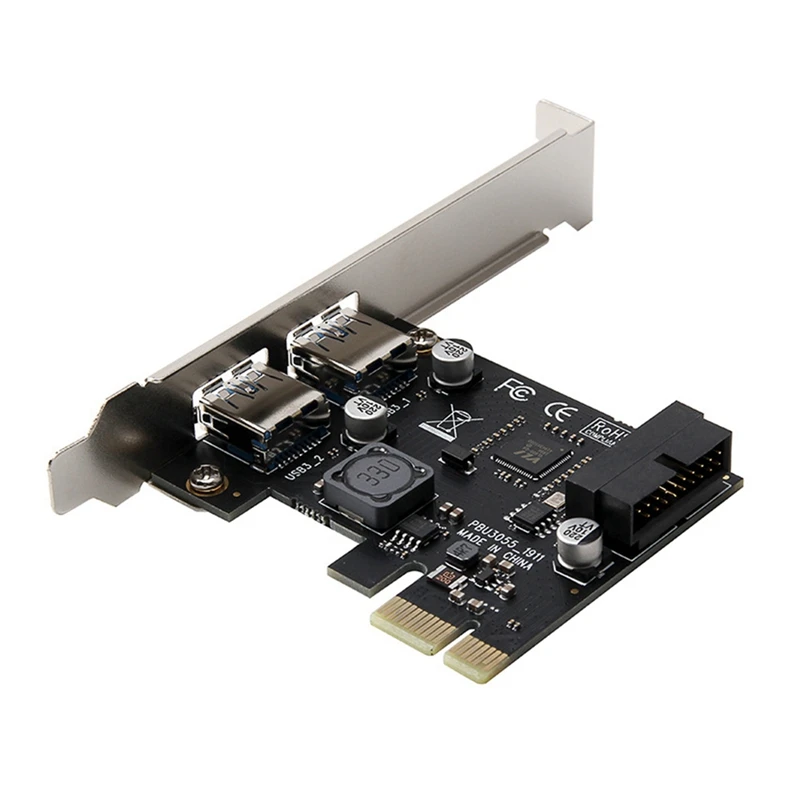PCI-E to USB3.0 Expansion Card Adapter 19-Pin Connector Front Expansion Interface USB3.0 Adapter Card for Computer
PCI-E to USB3.0 Expansion Card Adapter 19-Pin Connector Front Expansion Interface USB3.0 Adapter Card for Computer