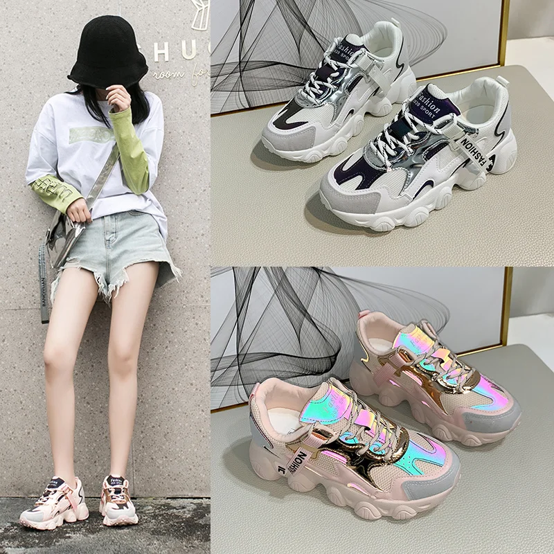 Women Chunky Shoes Platform Dad Sports Shoes Luxury Breathable Ladies Footwear Mesh Casual Luminous Student Sneakers Fashion New
Women Chunky Shoes Platform Dad Sports Shoes Luxury Breathable Ladies Footwear Mesh Casual Luminous Student Sneakers Fashion New