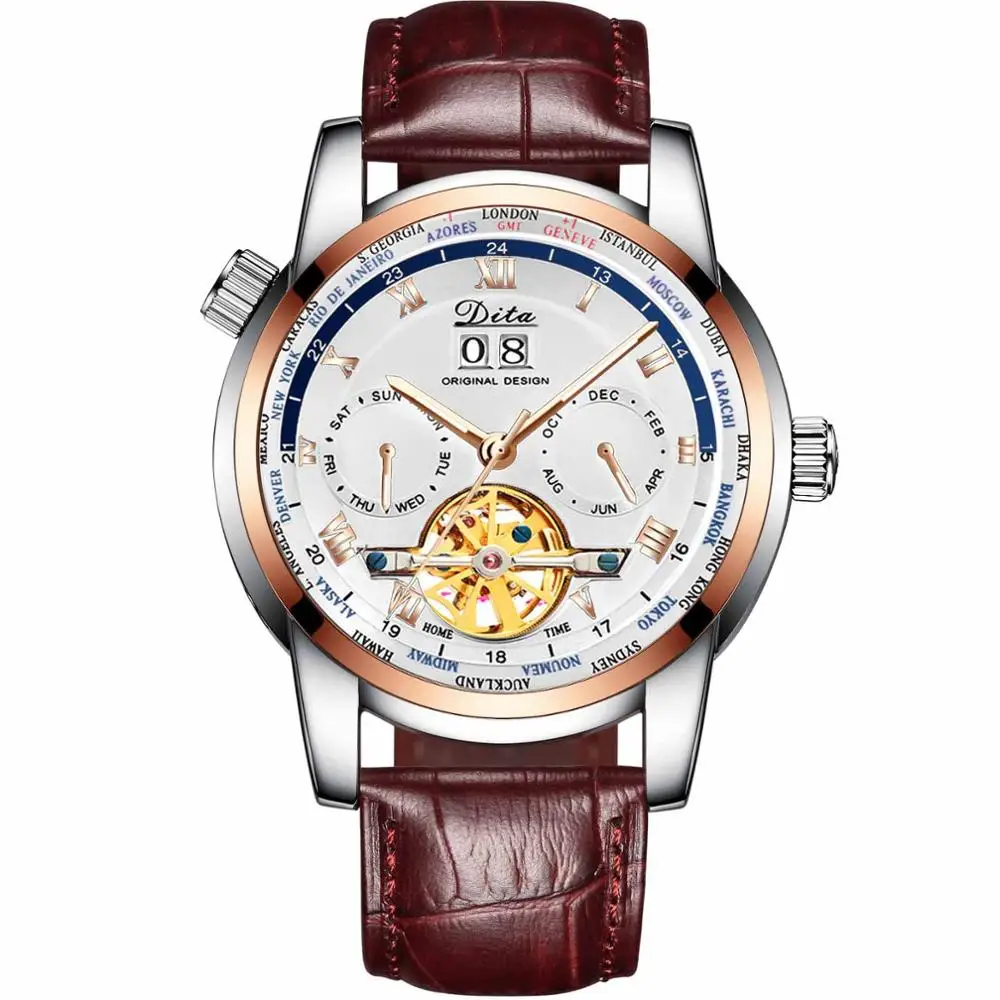 DITAWATCH 2020 Mens Watches Top luxury Brand Waterproof Tourbillon Automatic Mechanical Watch Male Wristwatch reloj hombre
DITAWATCH 2020 Mens Watches Top luxury Brand Waterproof Tourbillon Automatic Mechanical Watch Male Wristwatch reloj hombre