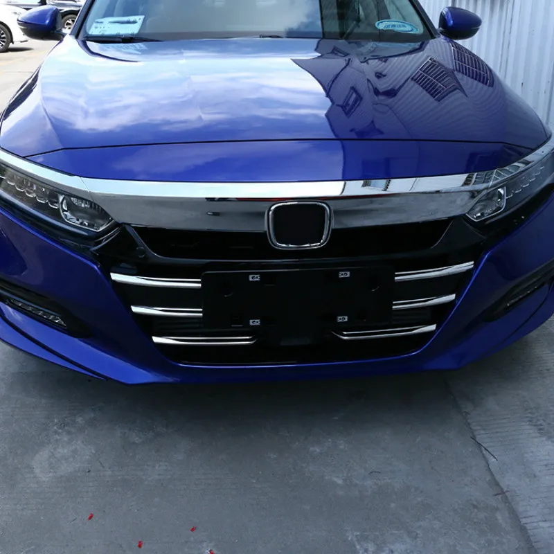 Stainless Steel Ffront Face Trim Strip Grilles Mesh Bright Strip For 2018 Honda 10th Accord 1Set of 6 pieces
Stainless Steel Ffront Face Trim Strip Grilles Mesh Bright Strip For 2018 Honda 10th Accord 1Set of 6 pieces